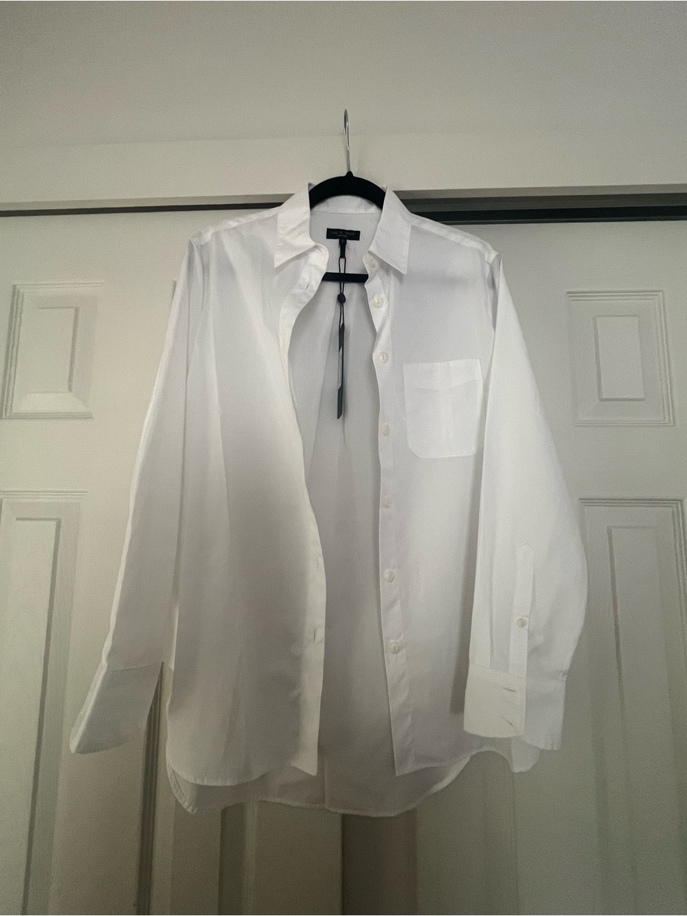 NWT Rag & Bone White Long-Sleeve Women’s Dress Shirt